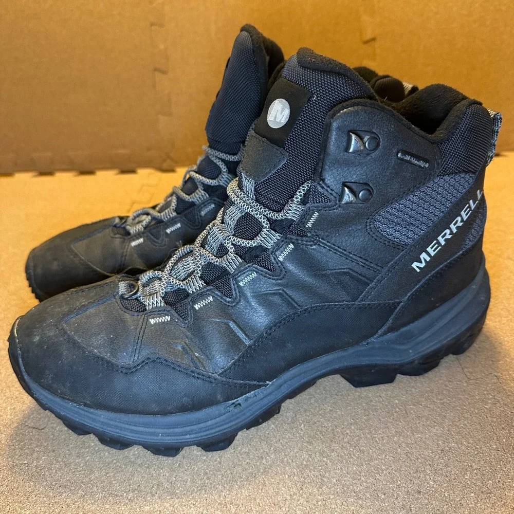 Merrell Hiking Boots Men 12 Black Thermo Rogue Waterproof Insulated GORE-TEX